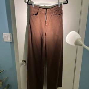 Zara High Waist Wide Leg Jeans